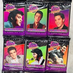 Vintage 1992 The Elvis Collection Cards 12 per pack. Set includes 6 Unopened pks